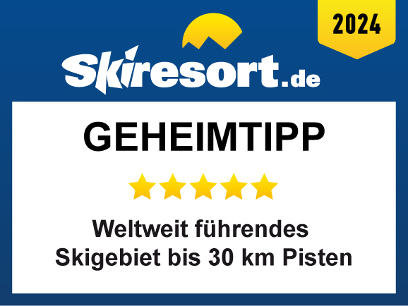 Award von Skiresort.de 2024 für das Alpenrose - Familux Resort